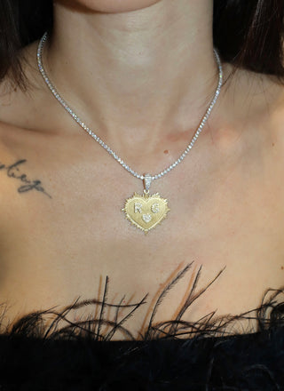 Collana cuore personalizzato lux