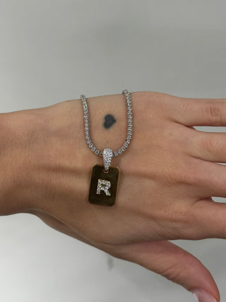 Collana targhetta personalizzata lux